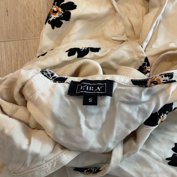 Lira Floral Print Jumpsuit in Black and Cream - Picture 2 of 6